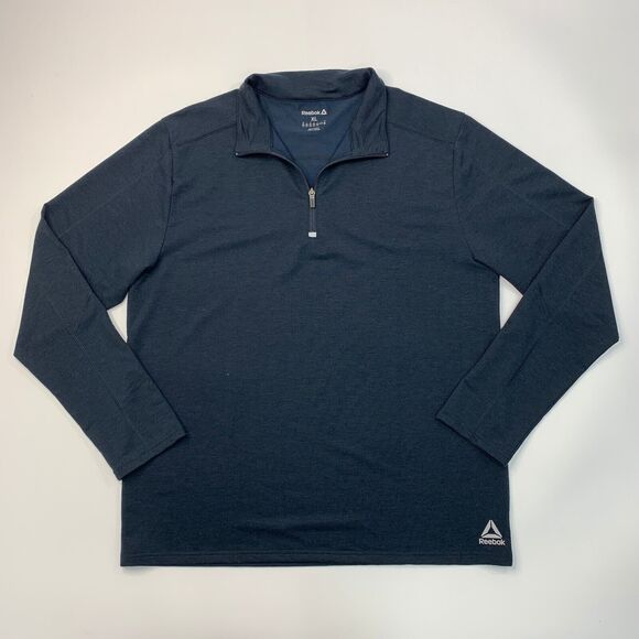Reebok Crossfit Shirt Mens XL Extra Large Charcoal 1/4 Zip Pullover Activewear - Picture 2 of 10